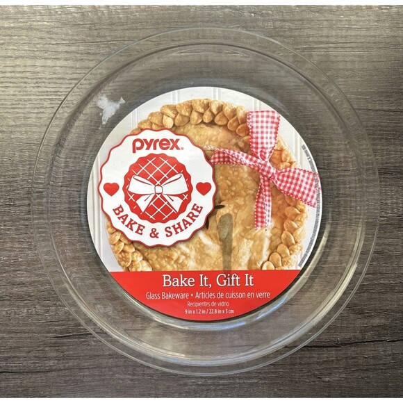 Pyrex Glass Bakeware‎ Pie Plate 9" x 1.2" - Picture 1 of 4